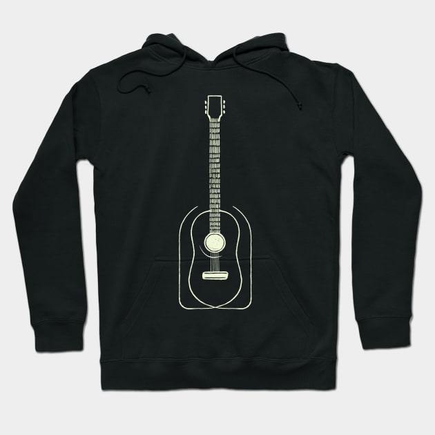 Guitar Bottle Hoodie by Sojourner Z